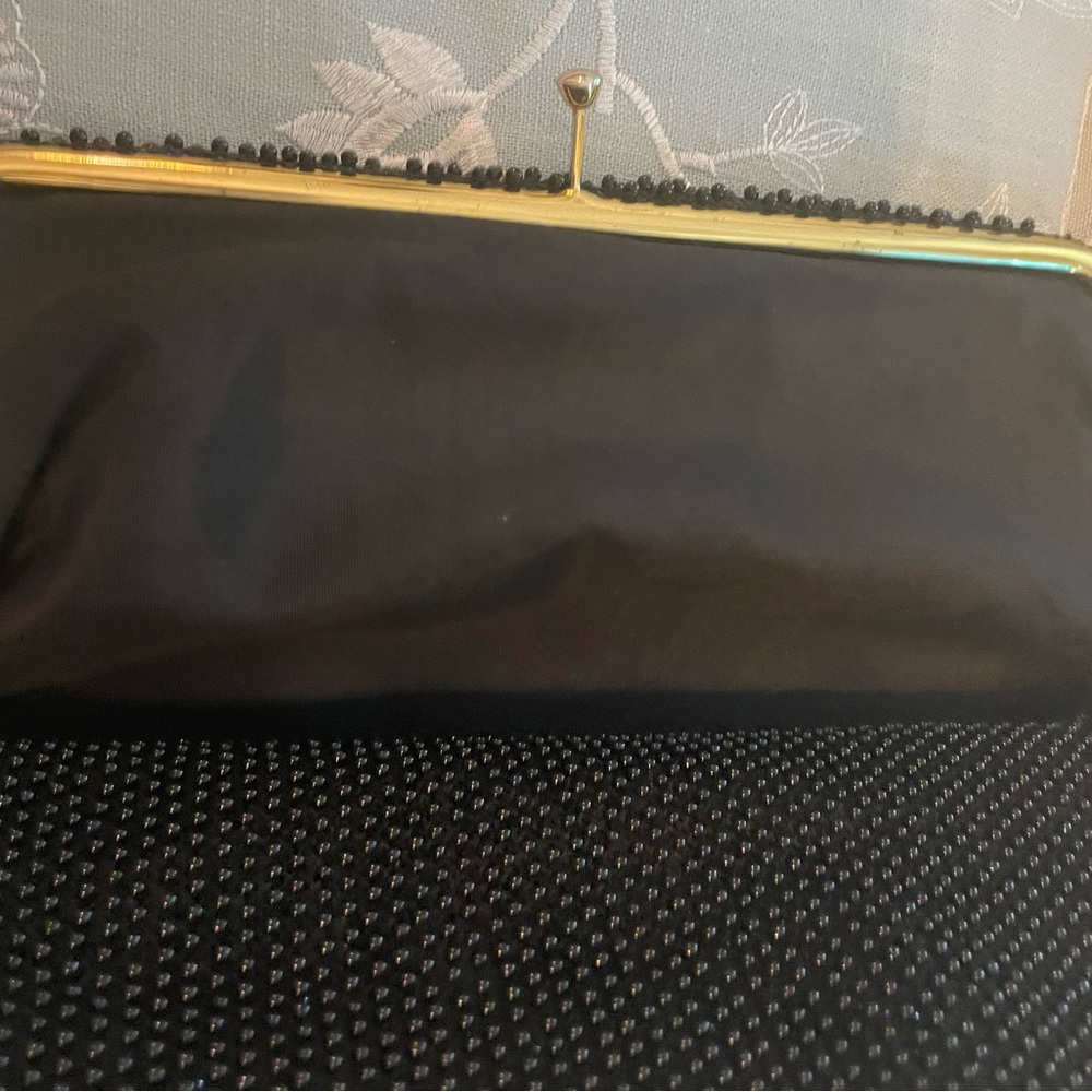 Black Beaded Corde’ Bead Vintage Bag - Picture 11 of 14